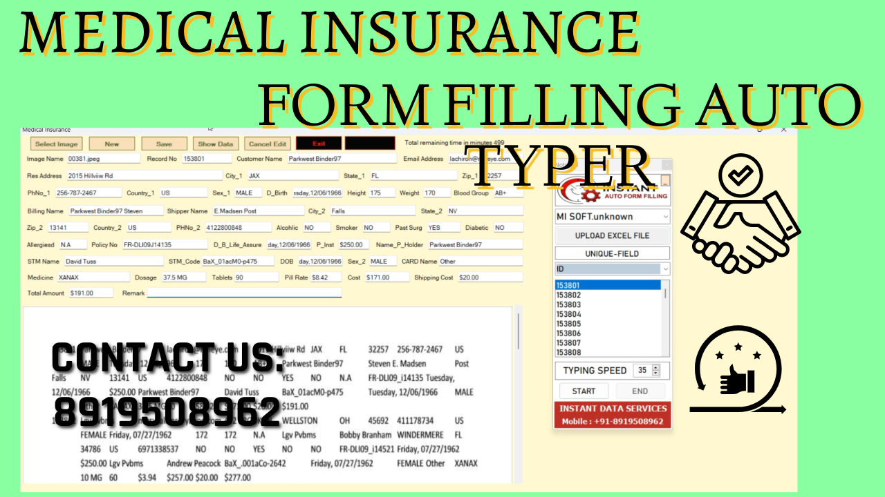 MI Form Filling Auto Typer Software