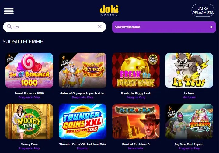 Katsaus joki casino app